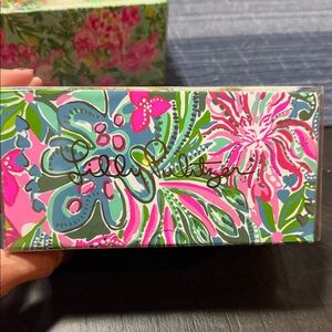 Lilly Pulitzer ornaments-Pink and Green